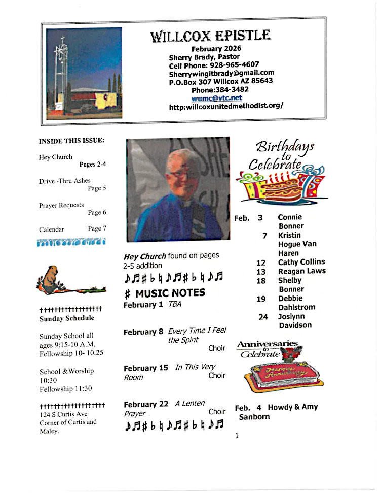 newsletter page 1