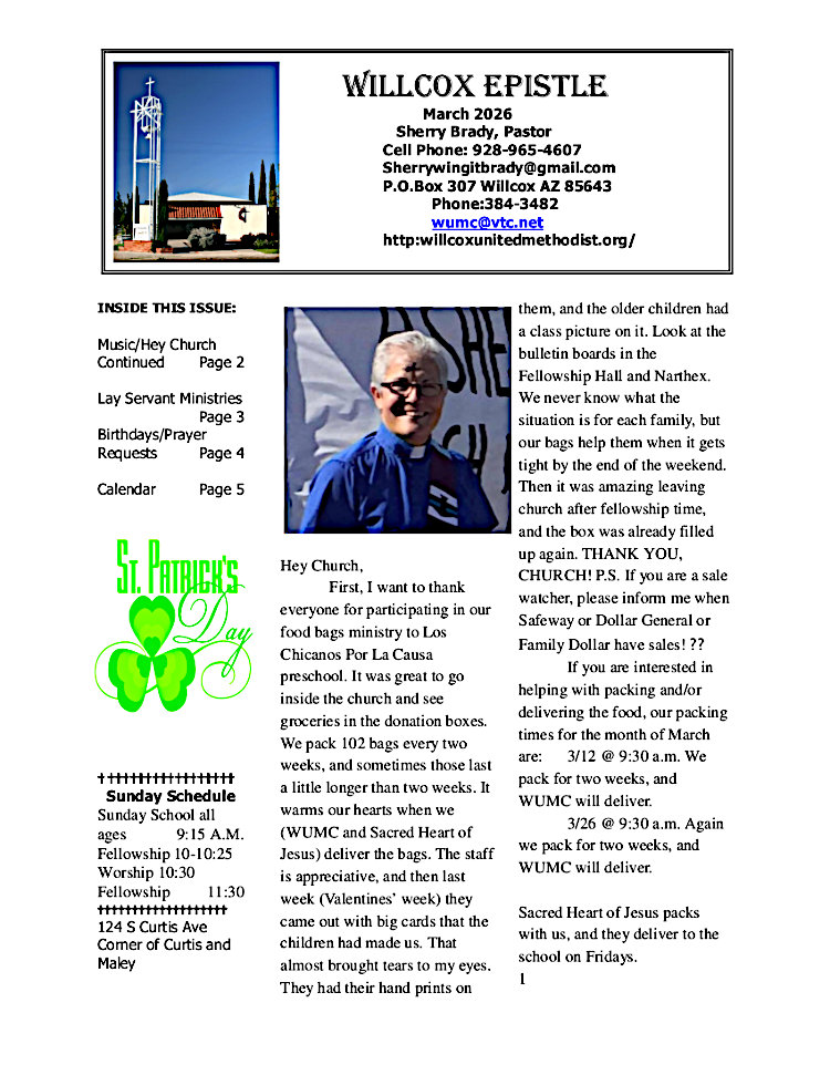 newsletter page 1