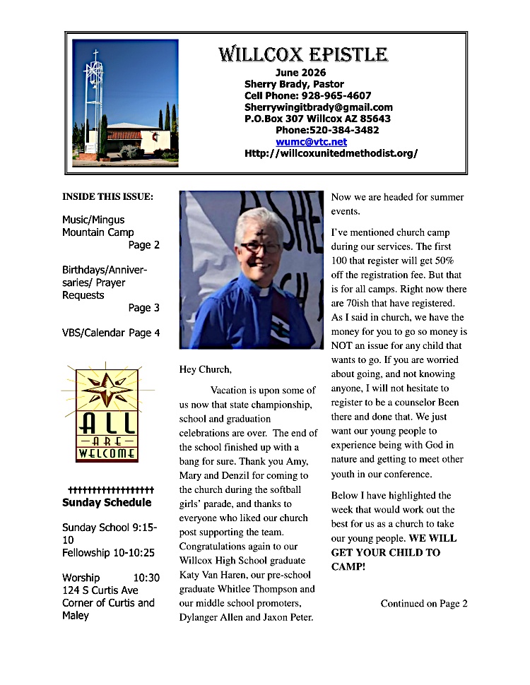 newsletter page 1